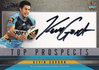 2011 NRL Strike - Top Prospects Signatures #TP5 Kevin Gordon Front